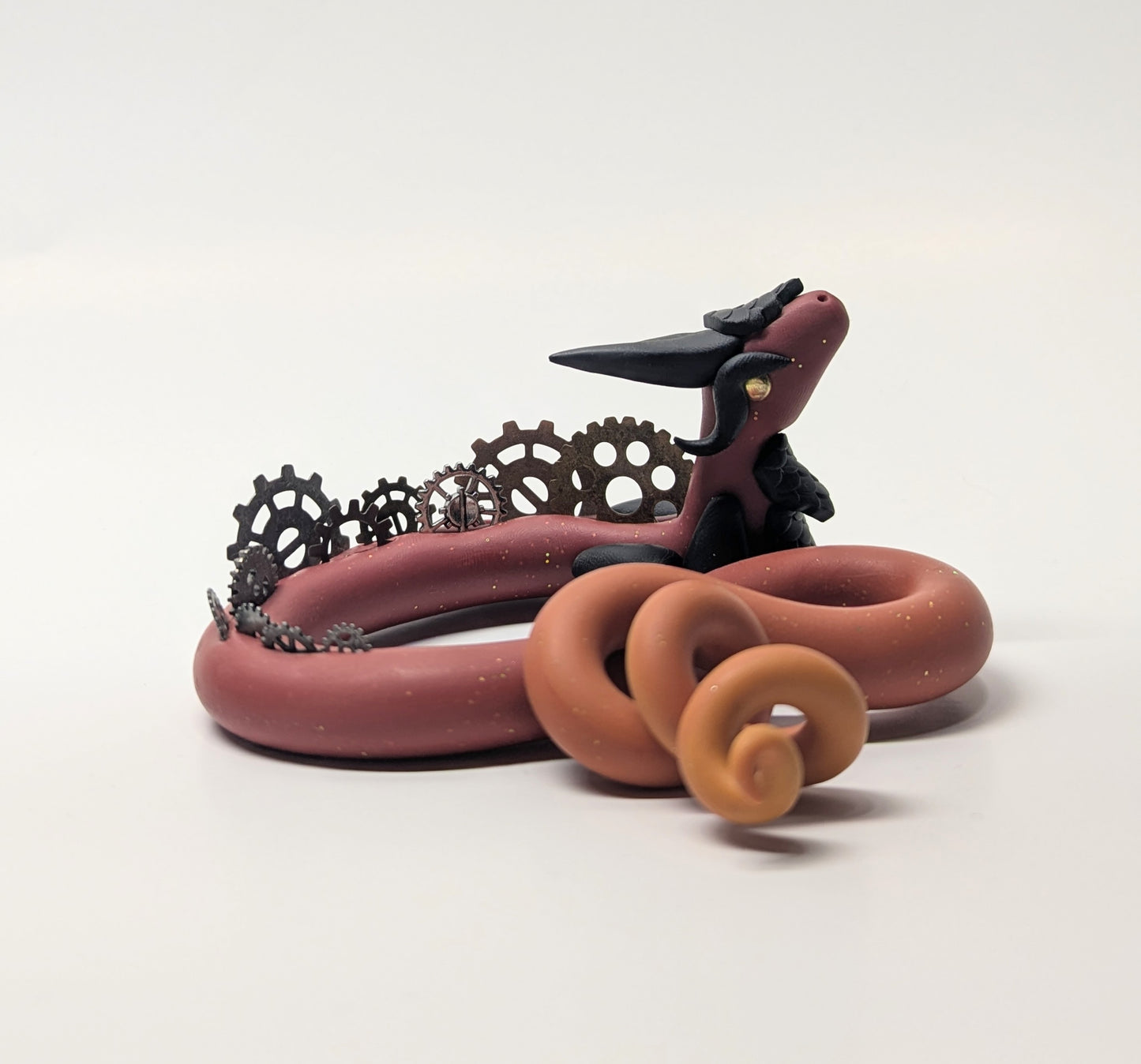 Red to Yellow Steampunk Dragon