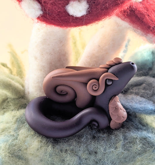Twilight Garnet Snail-Dragon