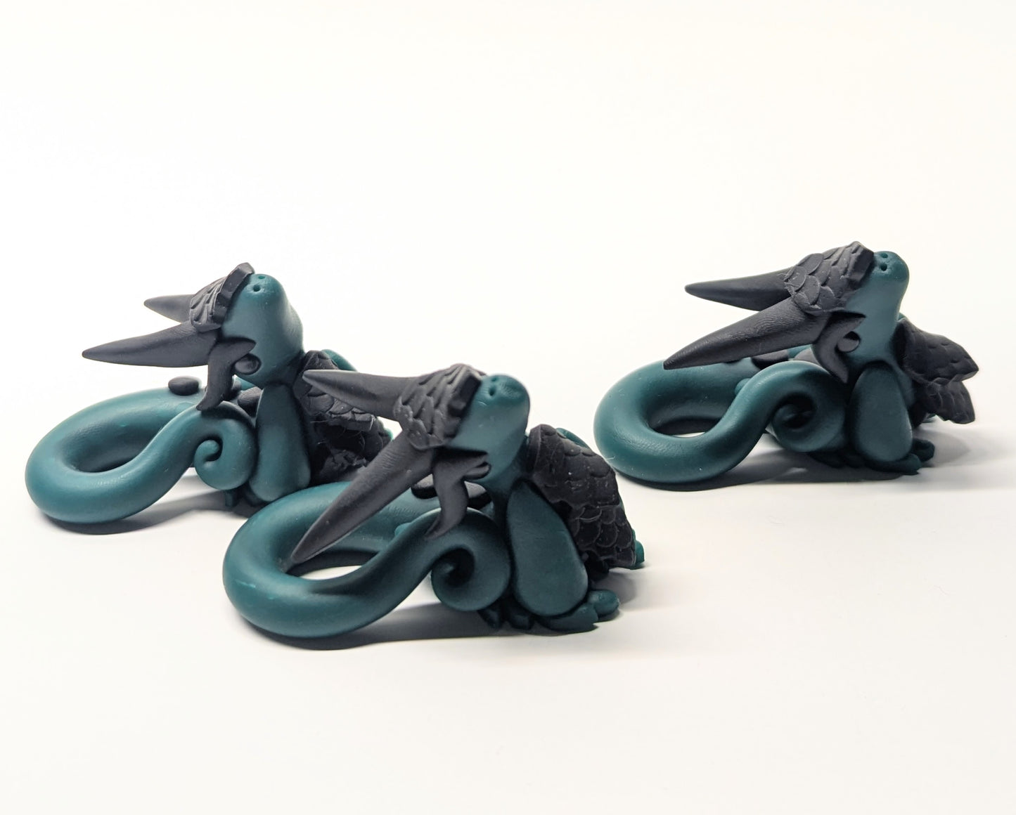 Forest Green and Black Dragon