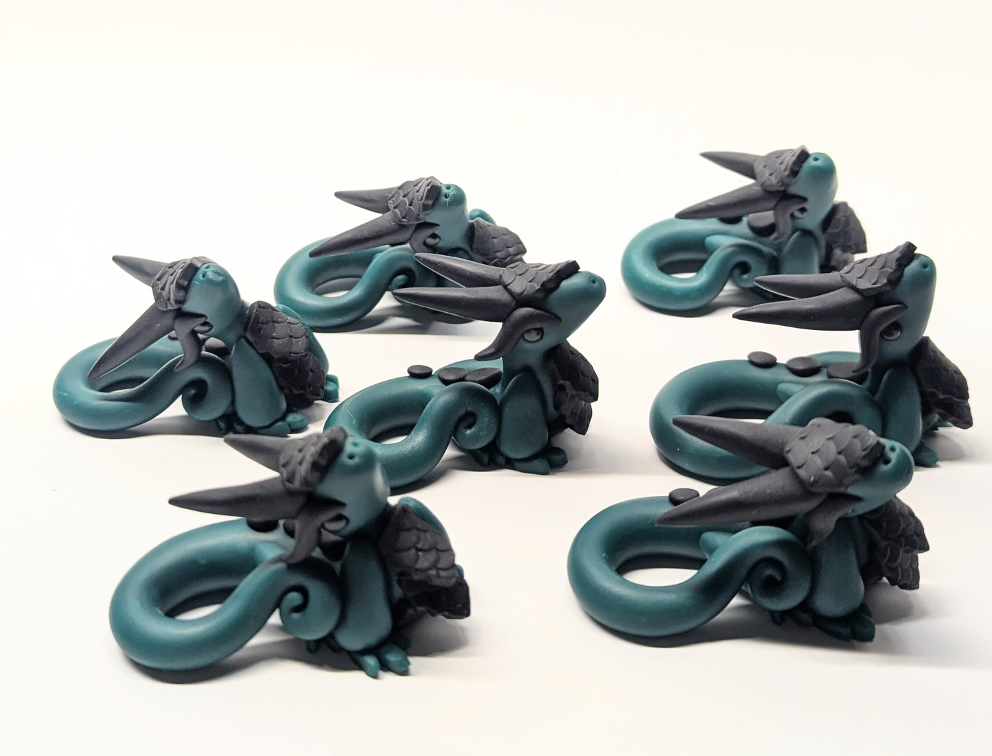 Forest Green and Black Dragon