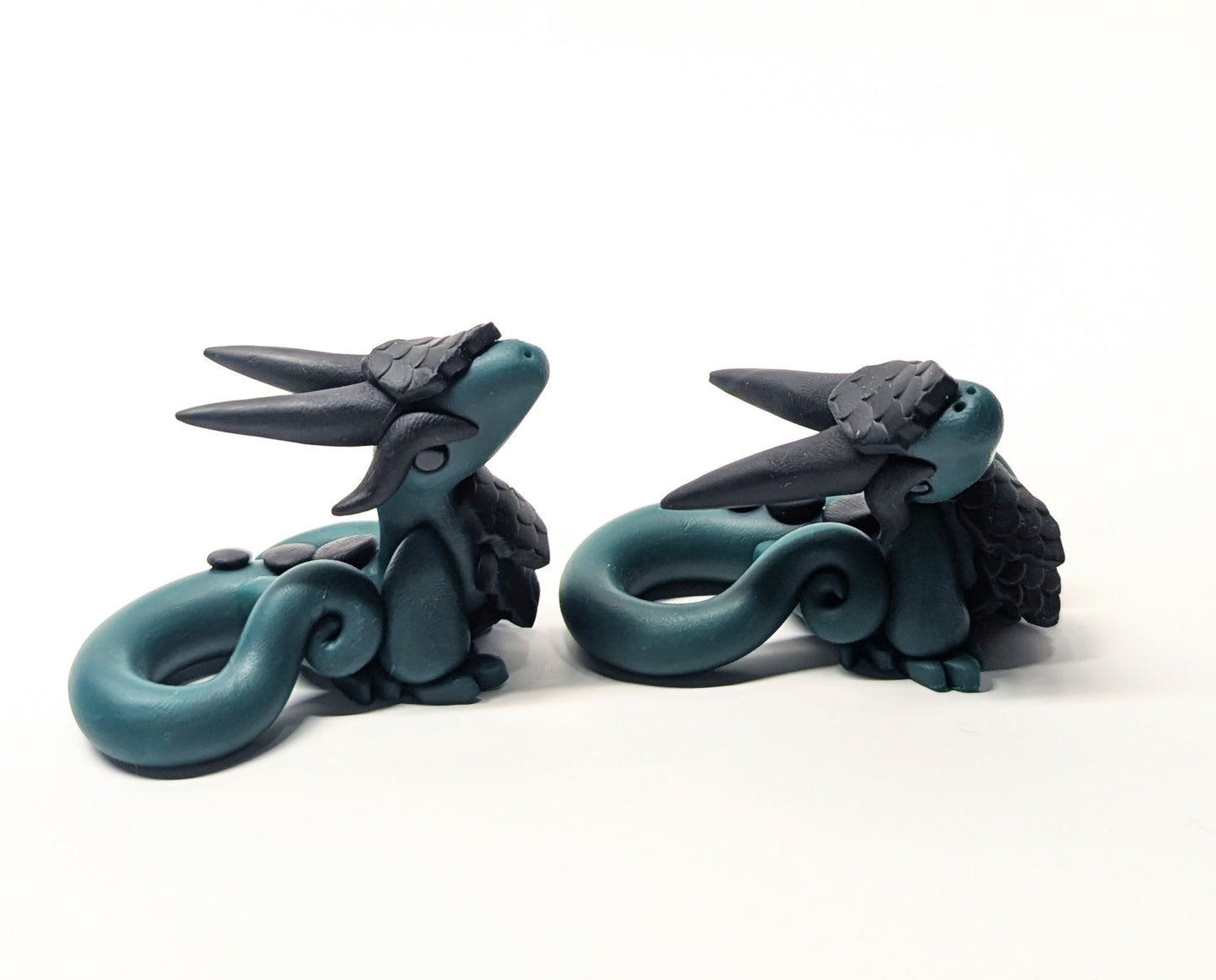 Forest Green and Black Dragon